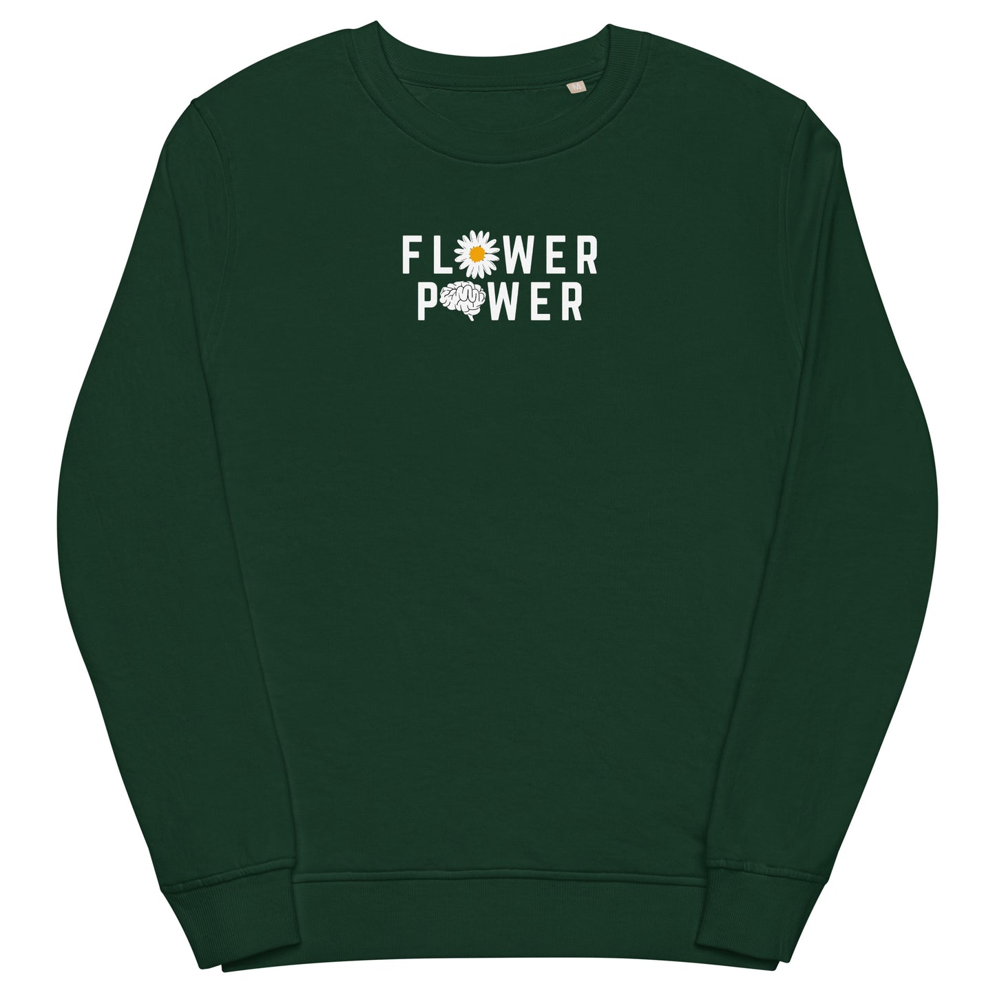 Flower Power Unisex Organic Sweatshirt