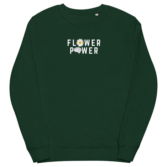Flower Power Unisex Organic Sweatshirt