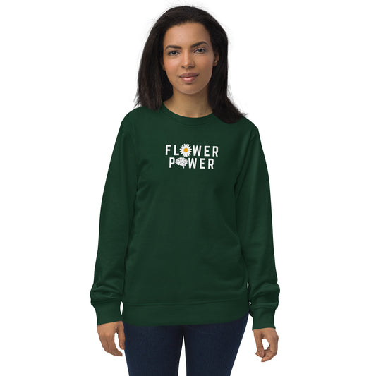 Flower Power Unisex Organic Sweatshirt
