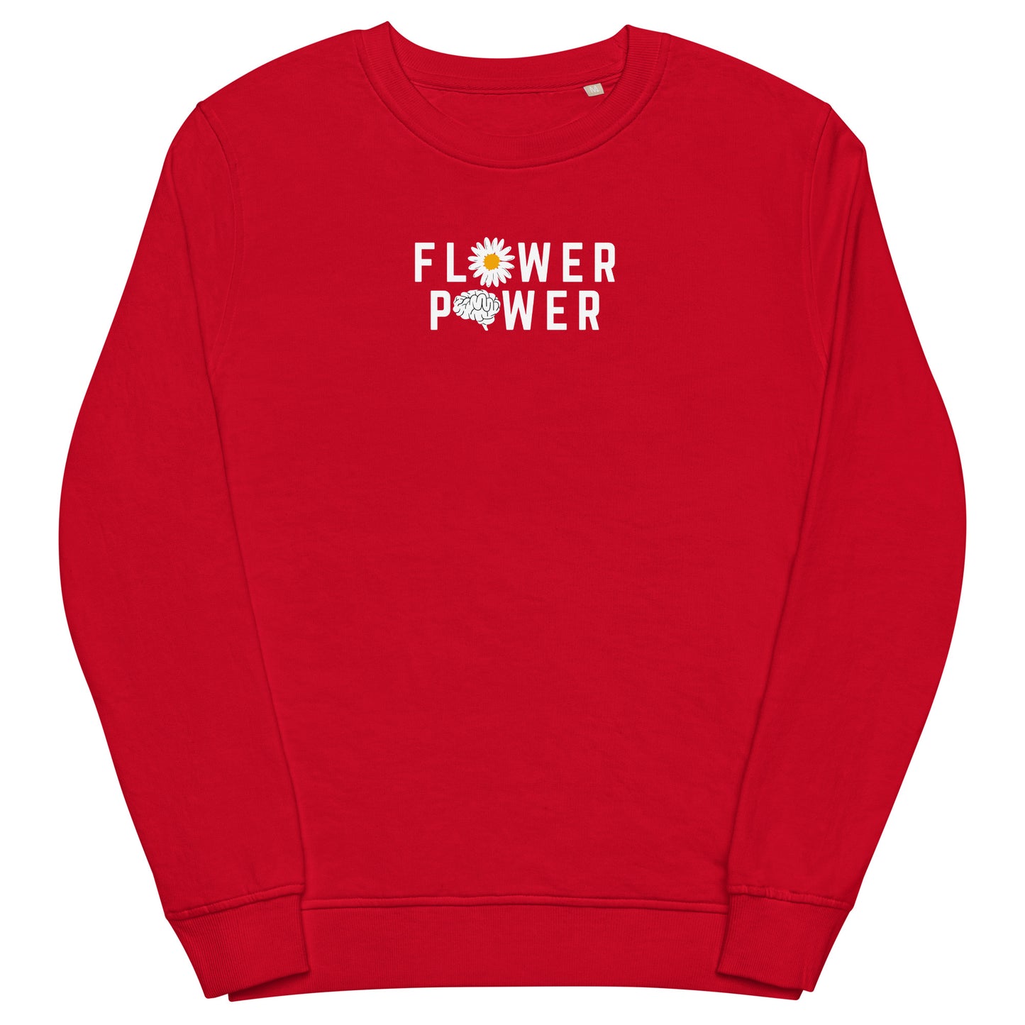 Flower Power Unisex Organic Sweatshirt